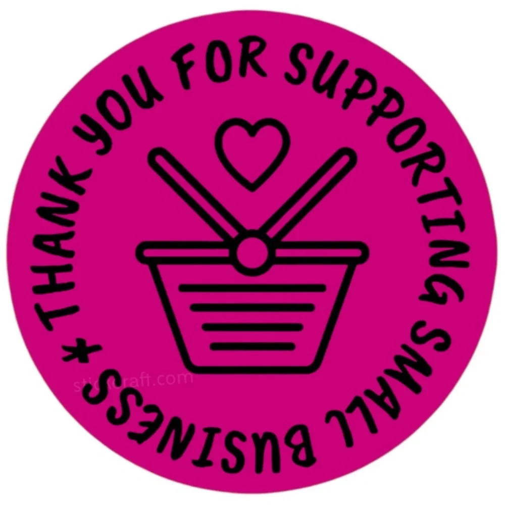 Pack of 100 Stickers | thank you Stickers 2 in round| Packaging Supplies NWT